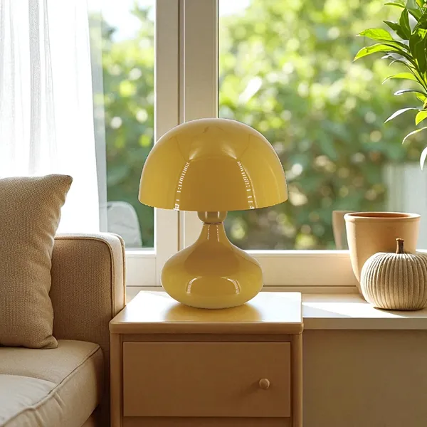 Weva Mushroom Table Lamp – 25 cm – Yellow product thumbnail 6