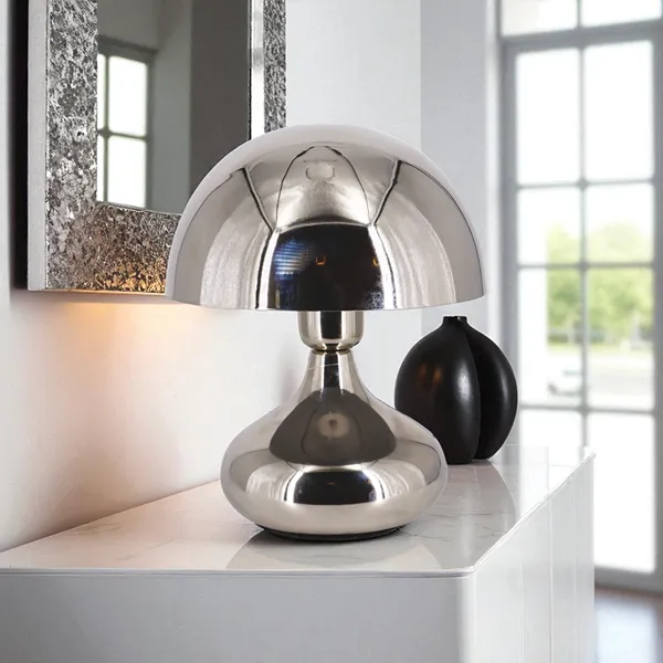 Weva Mushroom Table Lamp – 25 cm – Silver product thumbnail 5