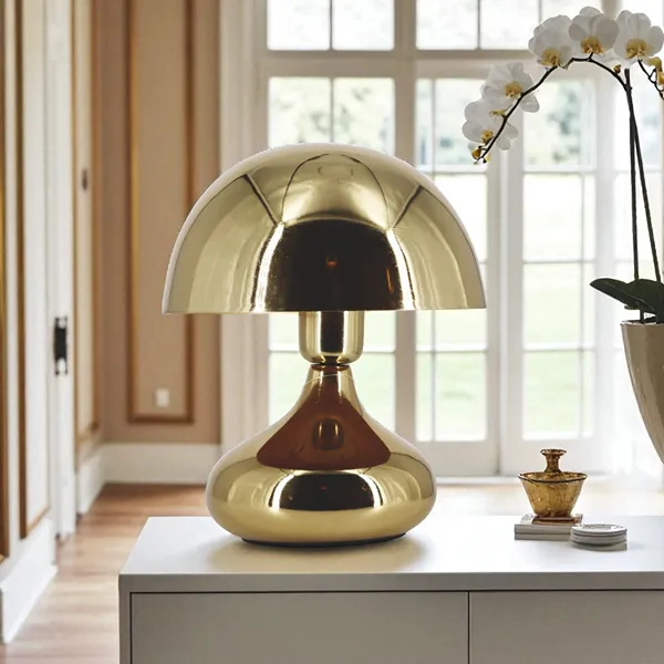 Weva Mushroom Table Lamp – 25 cm – Gold product thumbnail 6