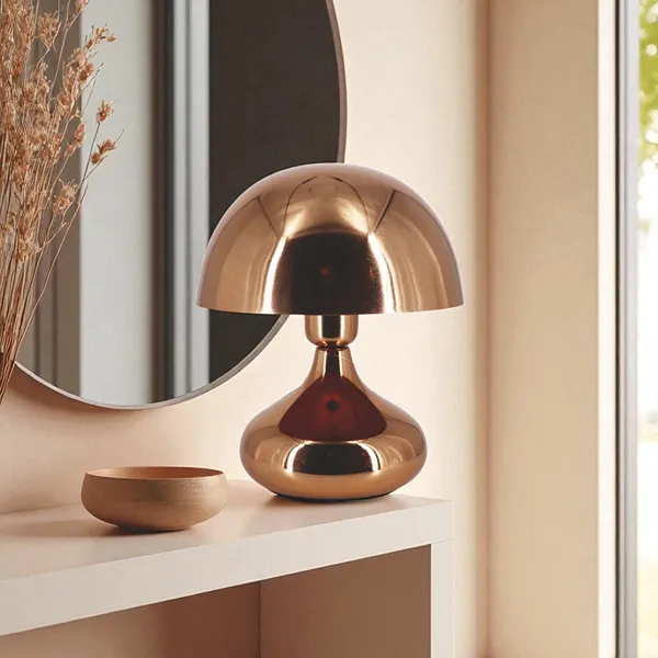 Weva Mushroom Table Lamp – 25 cm – Copper product thumbnail 5
