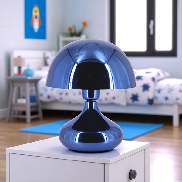 Weva Mushroom Table Lamp – 25 cm – Blue product thumbnail 5