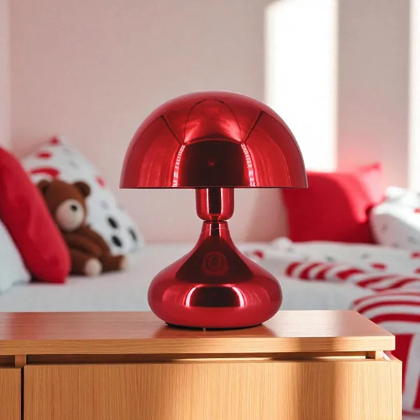 Weva Mushroom Table Lamp – 25 cm – Red product thumbnail 5