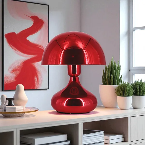Weva Mushroom Table Lamp – 25 cm – Red product thumbnail 6