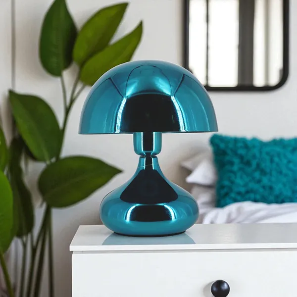 Weva Mushroom Table Lamp – 25 cm – Turquoise product thumbnail 6
