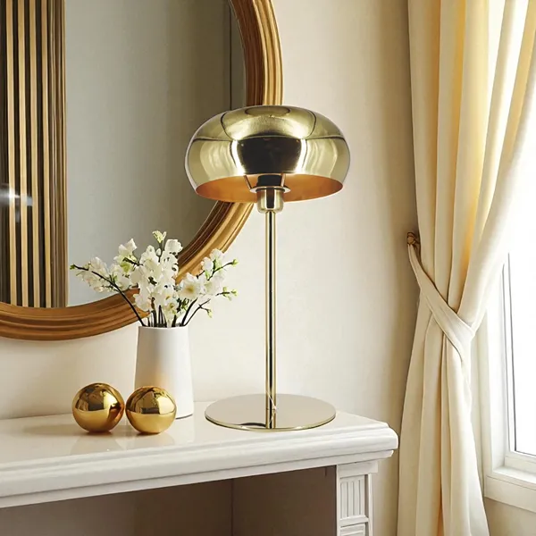 Weva Lume Table Lamp – 46 cm – Gold product thumbnail 5