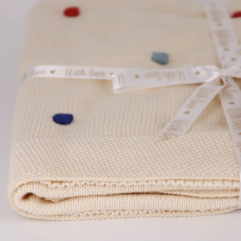 Nova Home "Bubble" Knitted Baby Blanket - 100% Cotton - Multi Color product thumbnail 3