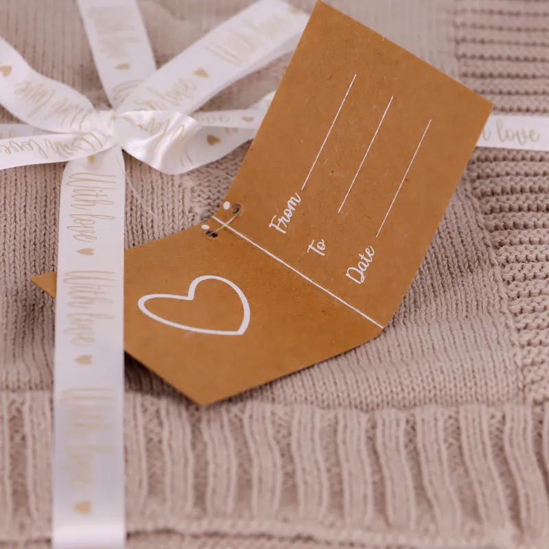 Nova Home "Star" Knitted Baby Blanket - 100% Cotton - Stone product thumbnail 4