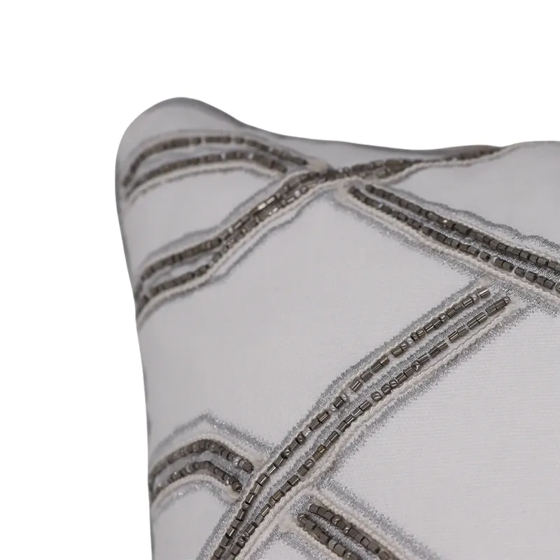Nova Home Nexus Embroidered Cushion Cover with Bead – Gold – 35x50 cm product thumbnail 2