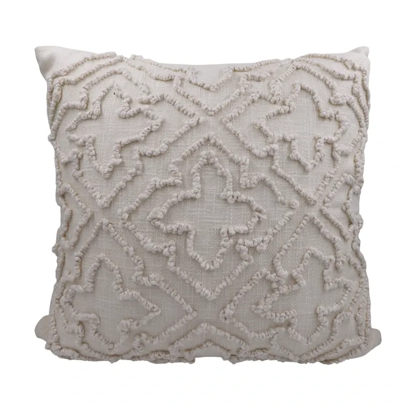 Nova Home Morada Embroidered Cushion Cover – 50x50 cm – Ivory product thumbnail 4