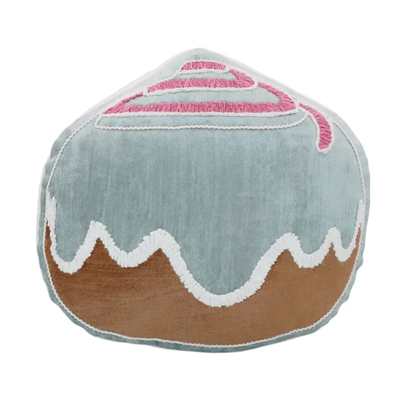 Nova Home Glaze Embroidered Filled Cushion – Multicolor - Cupcake product thumbnail 4