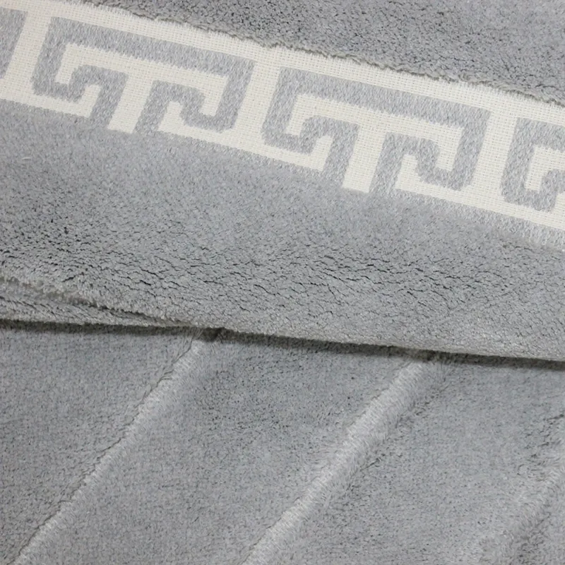 Nova Home Eres Cotton Bath Rug - Light Grey (Available In Sizes) product thumbnail 2