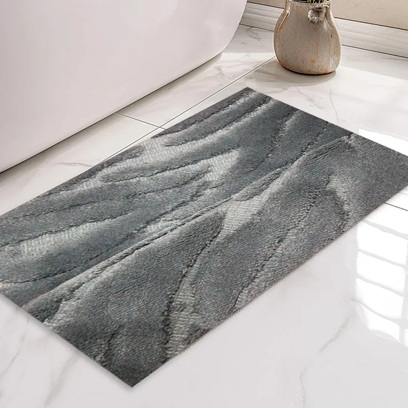 Nova Home Rubela Cotton Bath Rug - Dark Grey (Available In Sizes) product thumbnail 2