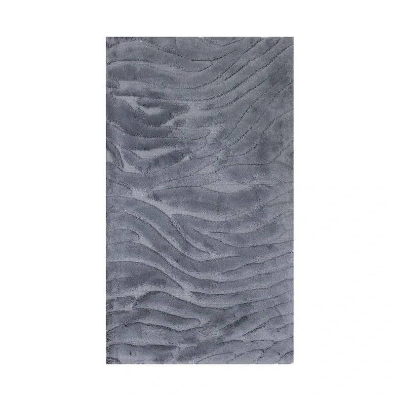 Nova Home Rubela Cotton Bath Rug - Dark Grey (Available In Sizes) product thumbnail 4