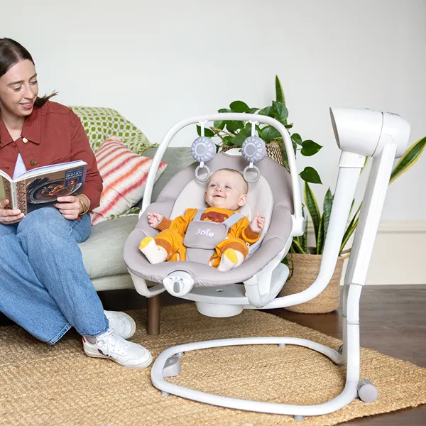 Joie Serina 2in1 Baby Swing and Rocker - Walnut product thumbnail 2