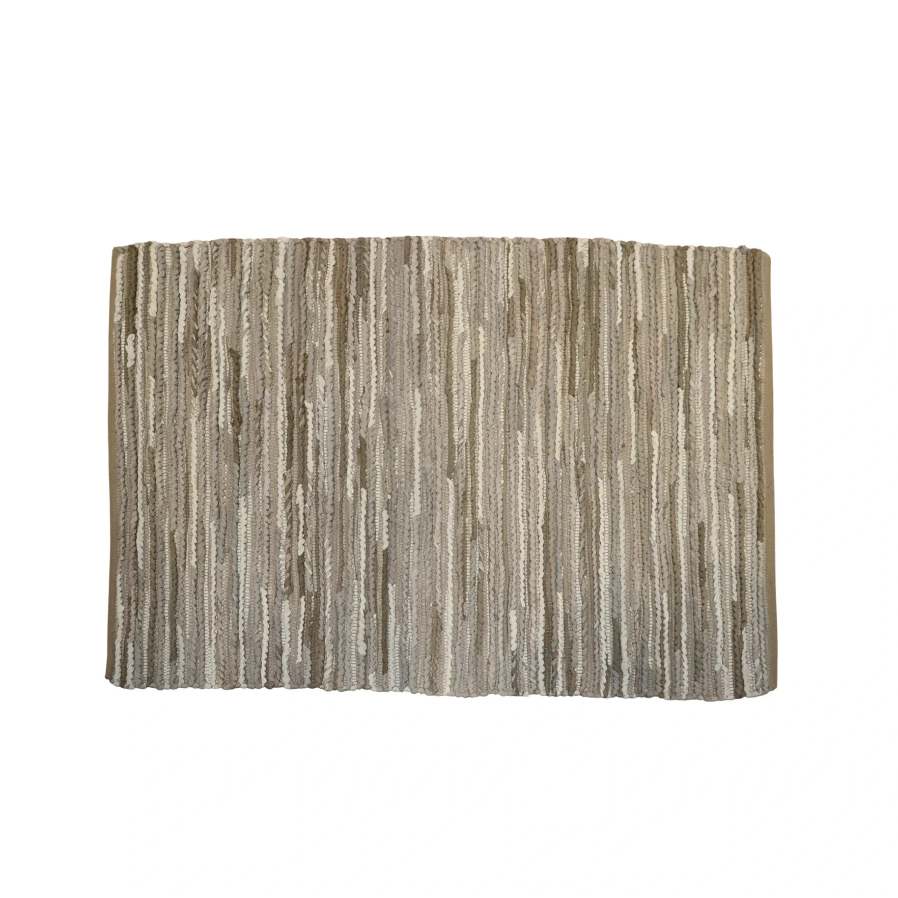 Nova Home "Ravine" Handwoven Cotton Accent Rug – Taupe (Available In Sizes) product thumbnail 4