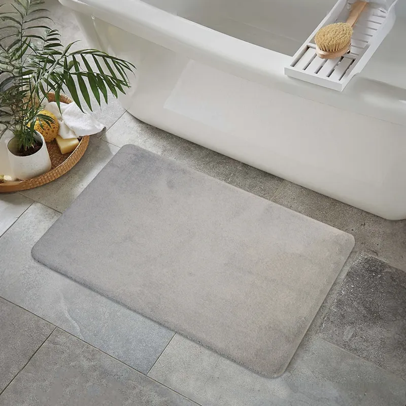 Nova Home Cushira Memory Foam Non-Slip Bath Mat - 50x80 Cm -Grey product thumbnail 2