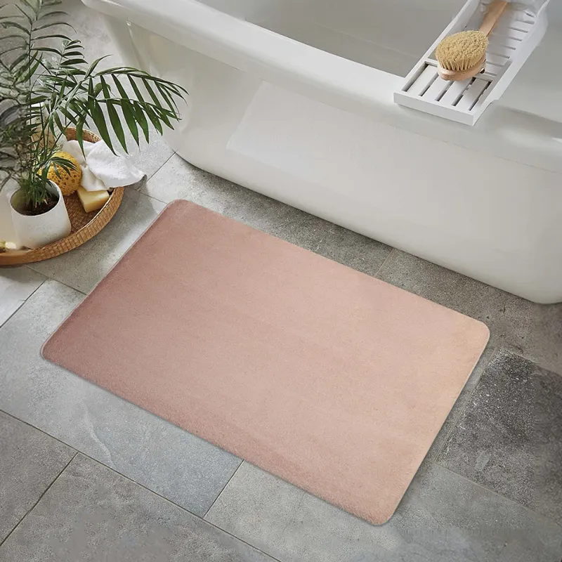 Nova Home Cushira Memory Foam Non-Slip Bath Mat - 50x80 Cm -Pink product thumbnail 2