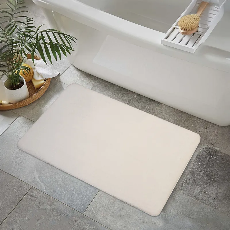 Nova Home Cushira Memory Foam Non-Slip Bath Mat - 50x80 Cm -White product thumbnail 2
