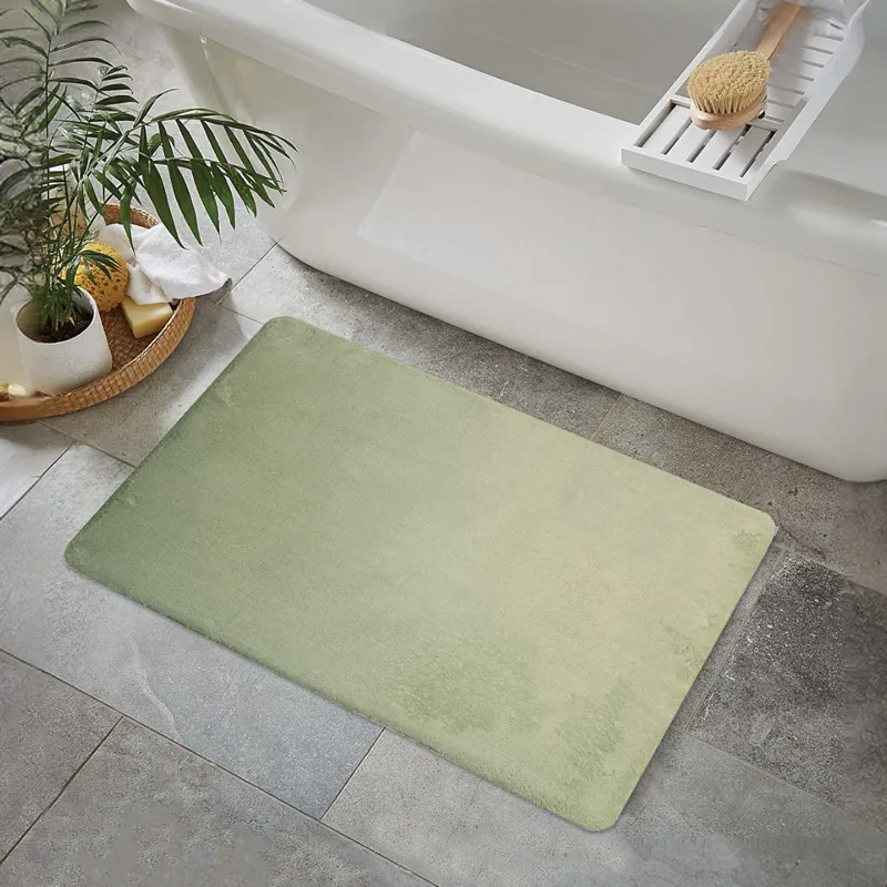 Nova Home Cushira Memory Foam Non-Slip Bath Mat - 50x80 Cm -Green product thumbnail 2