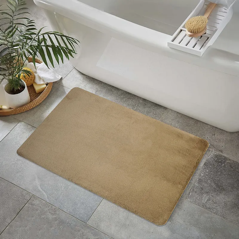 Nova Home Cushira Memory Foam Non-Slip Bath Mat - 50x80 Cm -Beige product thumbnail 2