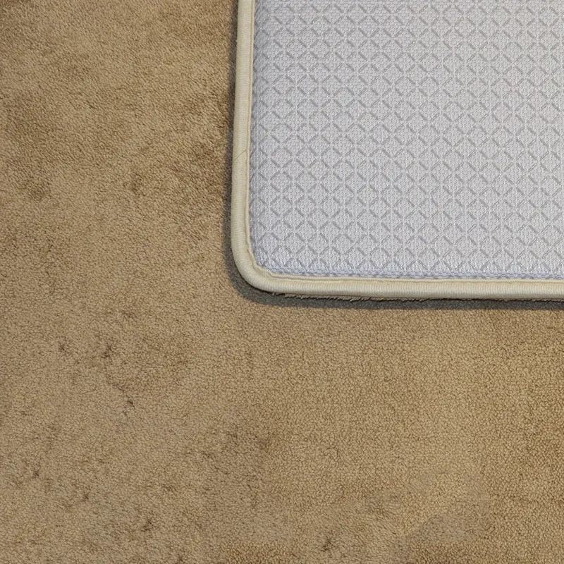 Nova Home Cushira Memory Foam Non-Slip Bath Mat - 50x80 Cm -Beige product thumbnail 4