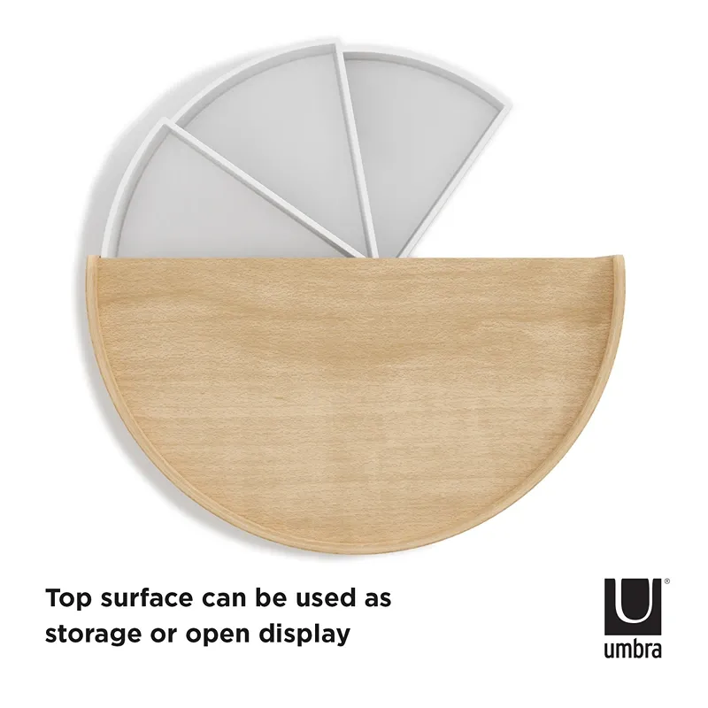 Umbra Moona Jewelry Box - White & Natural product thumbnail 10