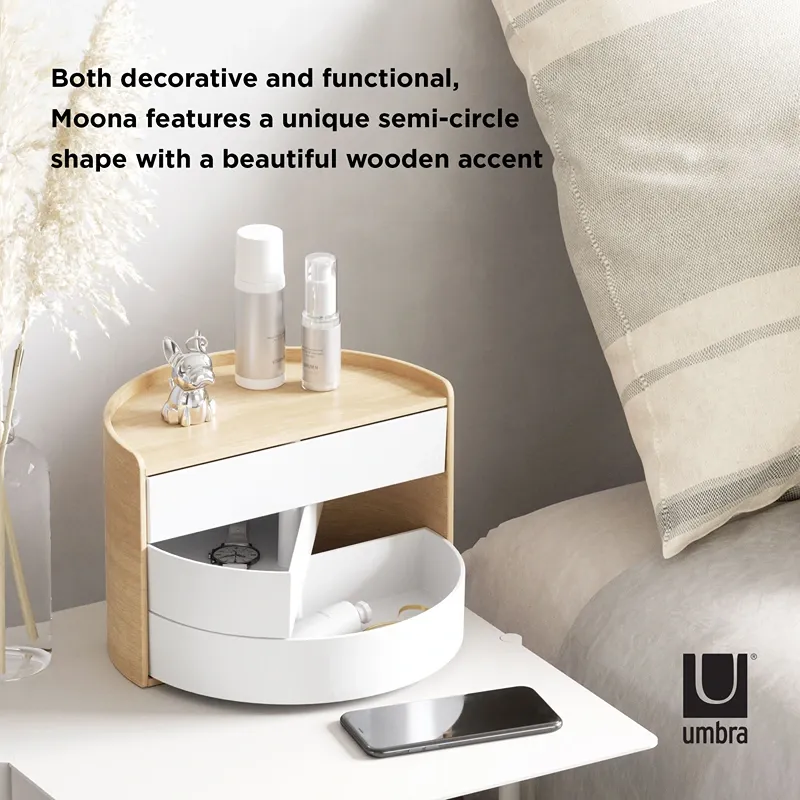 Umbra Moona Jewelry Box - White & Natural product thumbnail 13