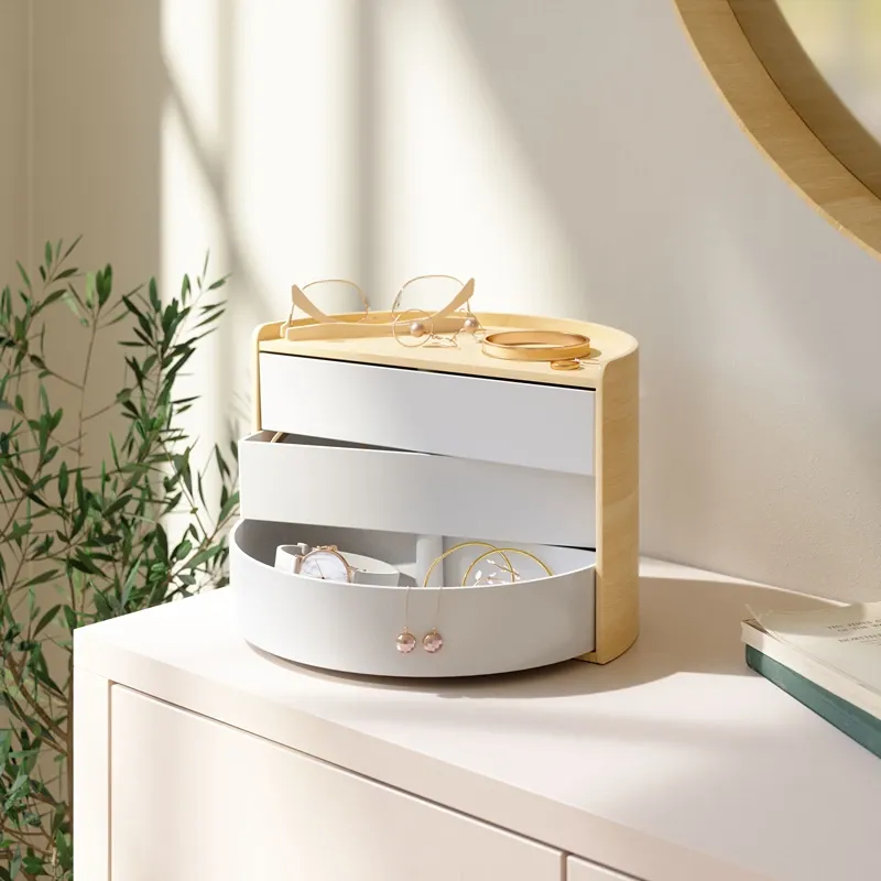 Umbra Moona Jewelry Box - White & Natural product thumbnail 2