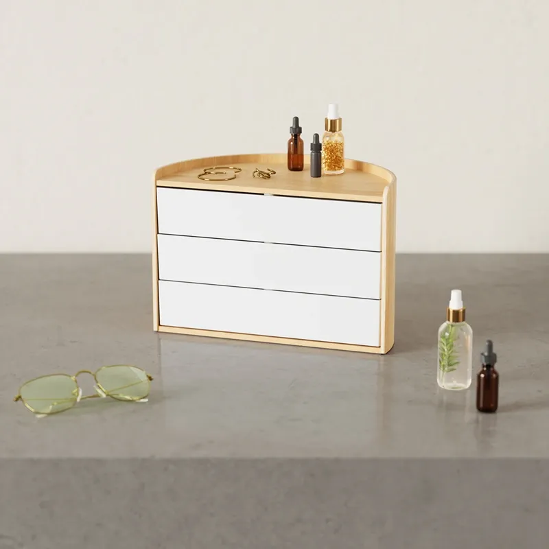 Umbra Moona Jewelry Box - White & Natural product thumbnail 3