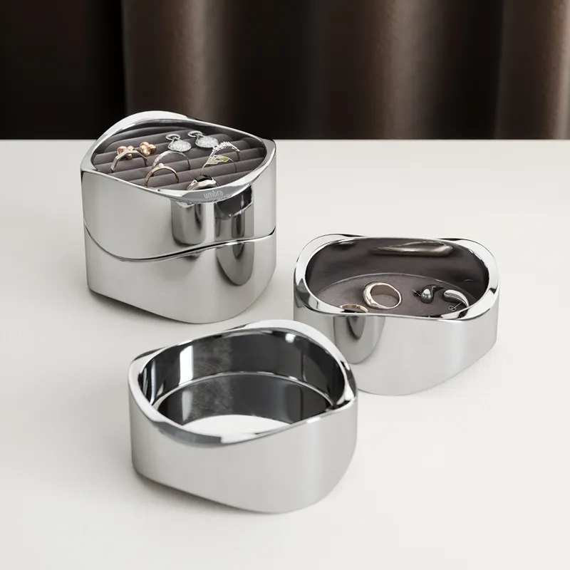 Umbra Wavy 2-Tier Jewelry Box - Chrome product thumbnail 4