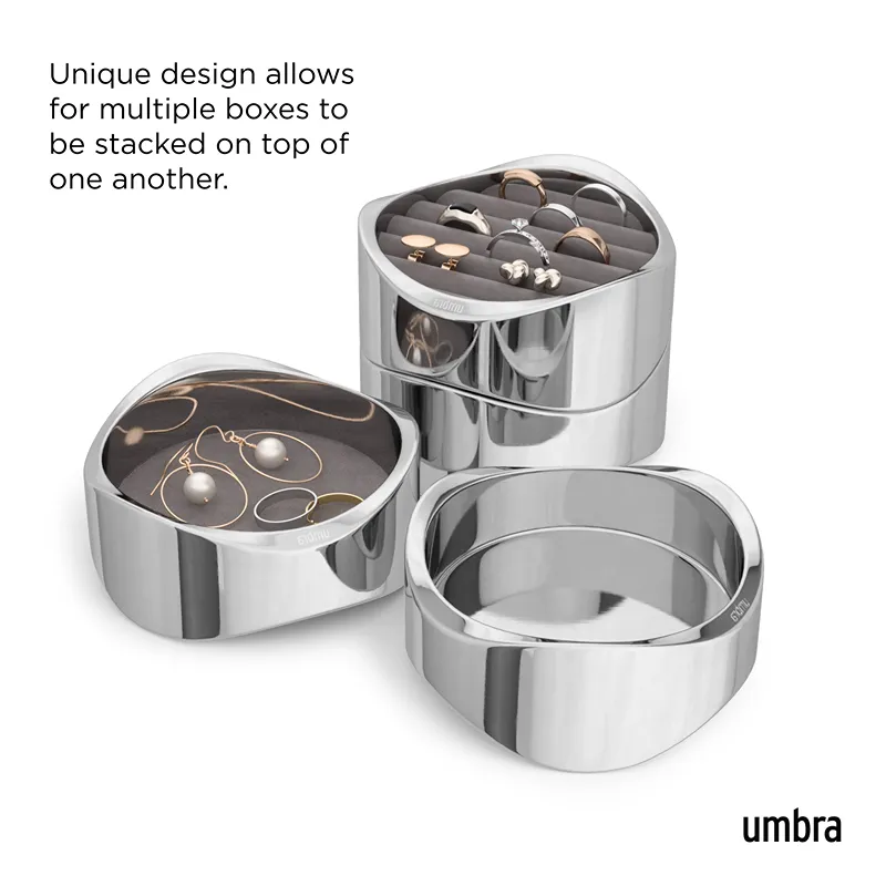 Umbra Wavy 2-Tier Jewelry Box - Chrome product thumbnail 6