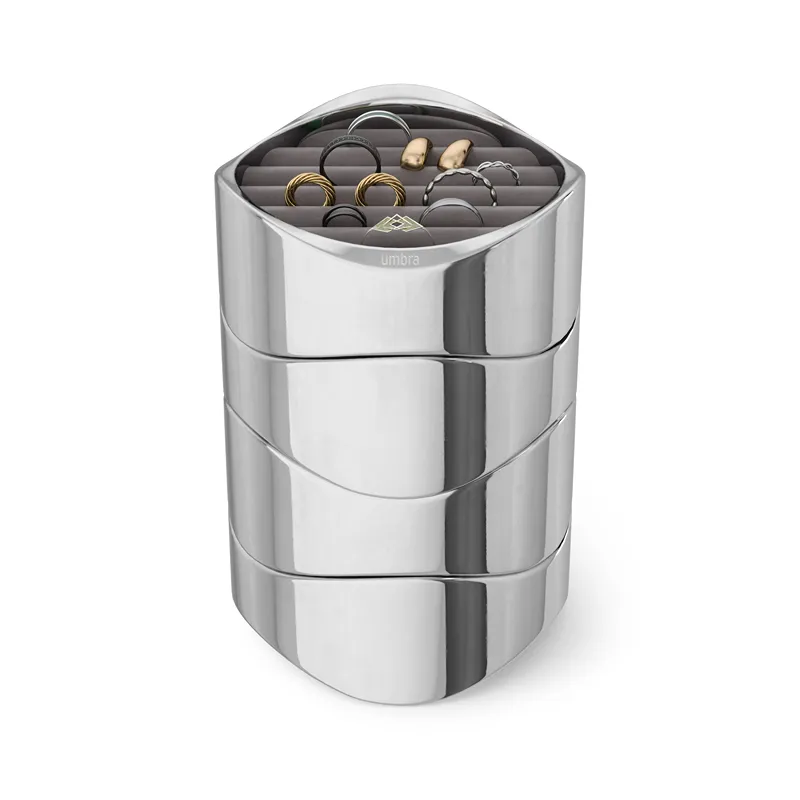 Umbra Wavy 2-Tier Jewelry Box - Chrome product thumbnail 8