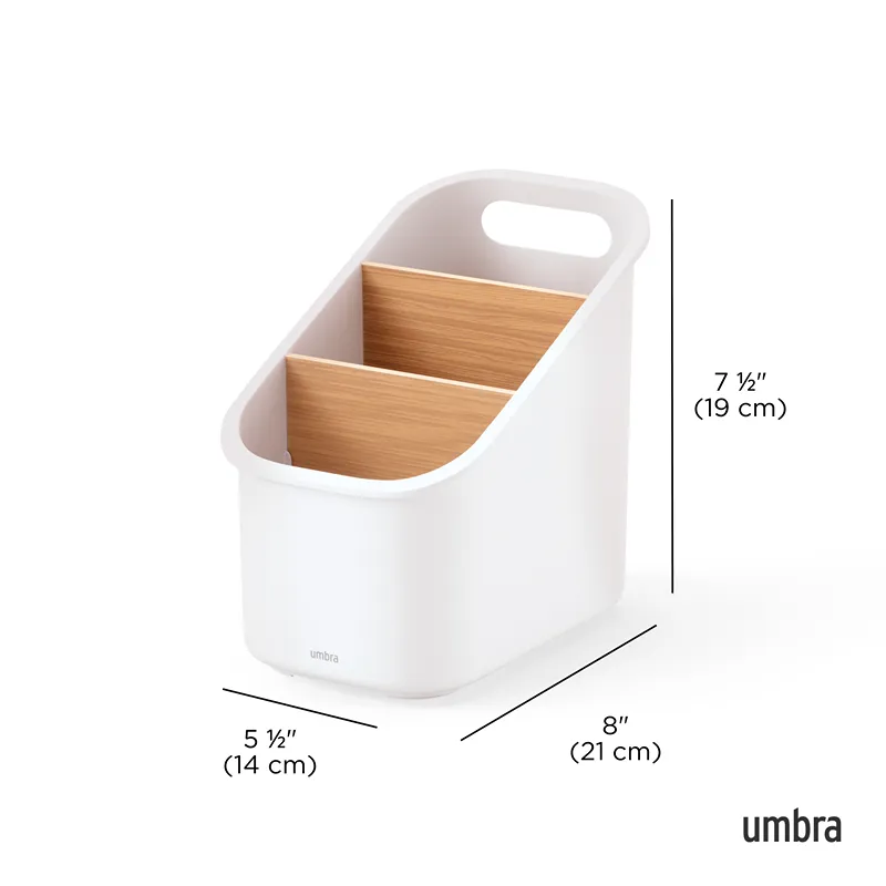 Umbra Bellwood 3-Tiers Utensil Holder - White/Natural product thumbnail 8