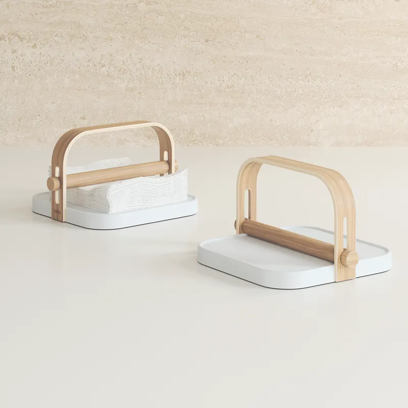 Umbra Bellwood Napkin Holder - White/Natural product thumbnail 2