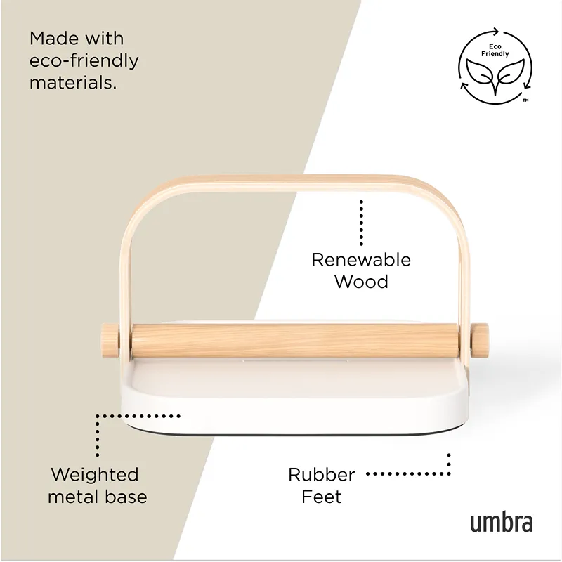 Umbra Bellwood Napkin Holder - White/Natural product thumbnail 9