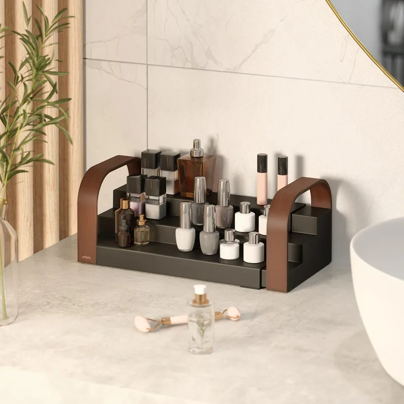 Umbra Bellwood 3-Tier Spice Shelf - Black & Walnut product thumbnail 5