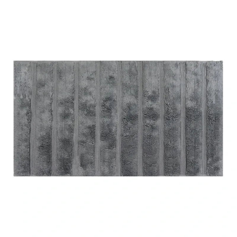 Nova Home Lusora Cotton Bath Rug - Charcoal (Available In Sizes) product thumbnail 2