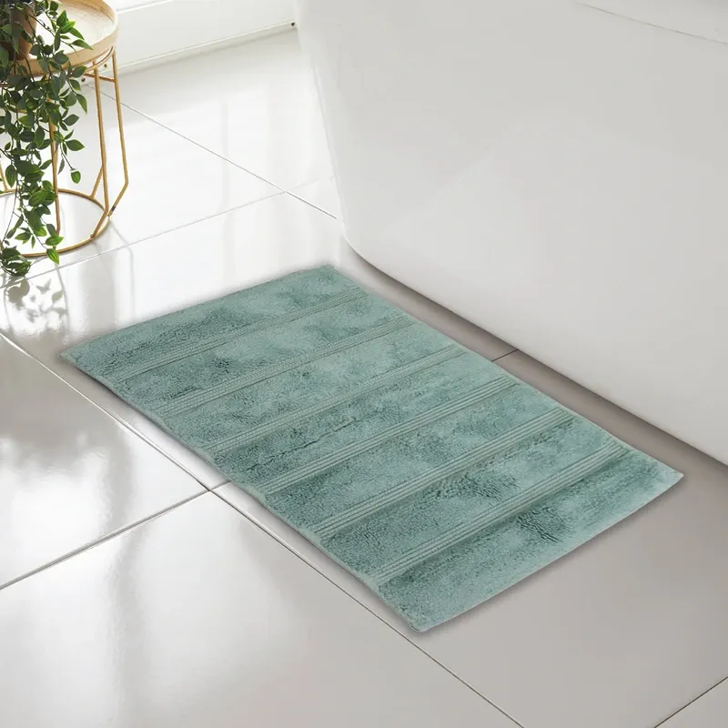 Nova Home Lusora Cotton Bath Rug - Green (Available In Sizes) product thumbnail 2
