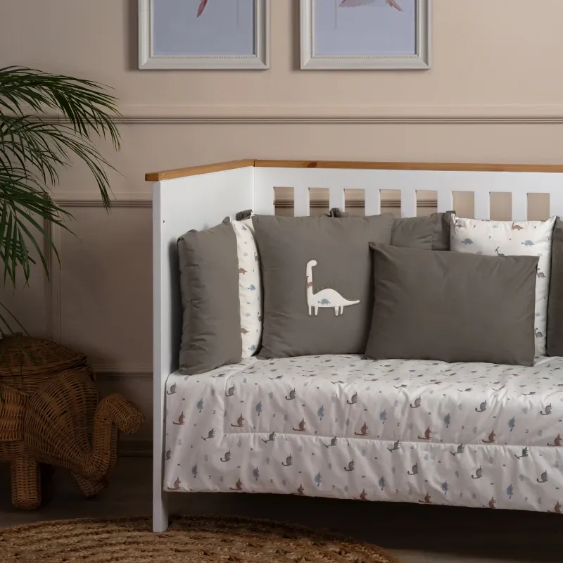 Funna Dinosaur Baby Bed Set - Universal - 7 Pcs - Green product thumbnail 2