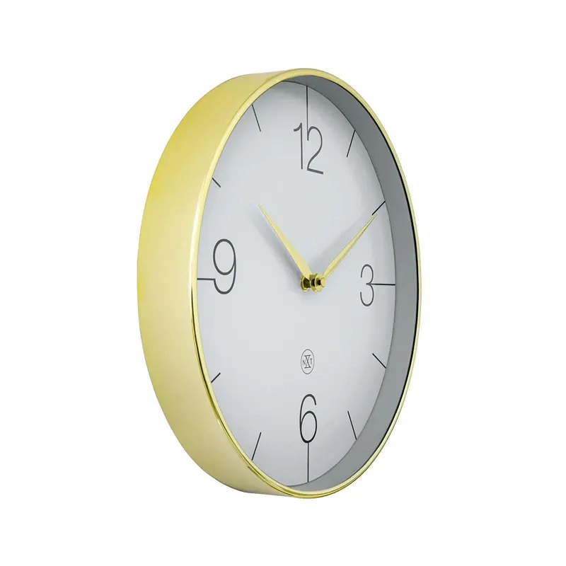 NeXtime Finesse Silent Wall Clock – Large, Gold Frame product thumbnail 2
