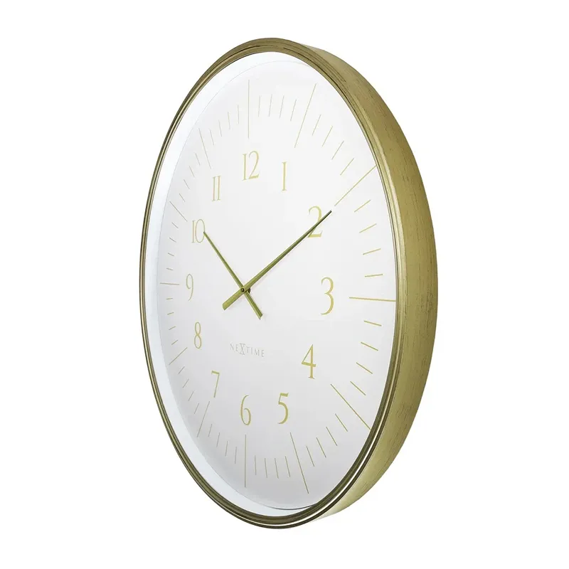 NeXtime Galaxy Large Wall Clock – 77 Cm, White & Gold product thumbnail 2