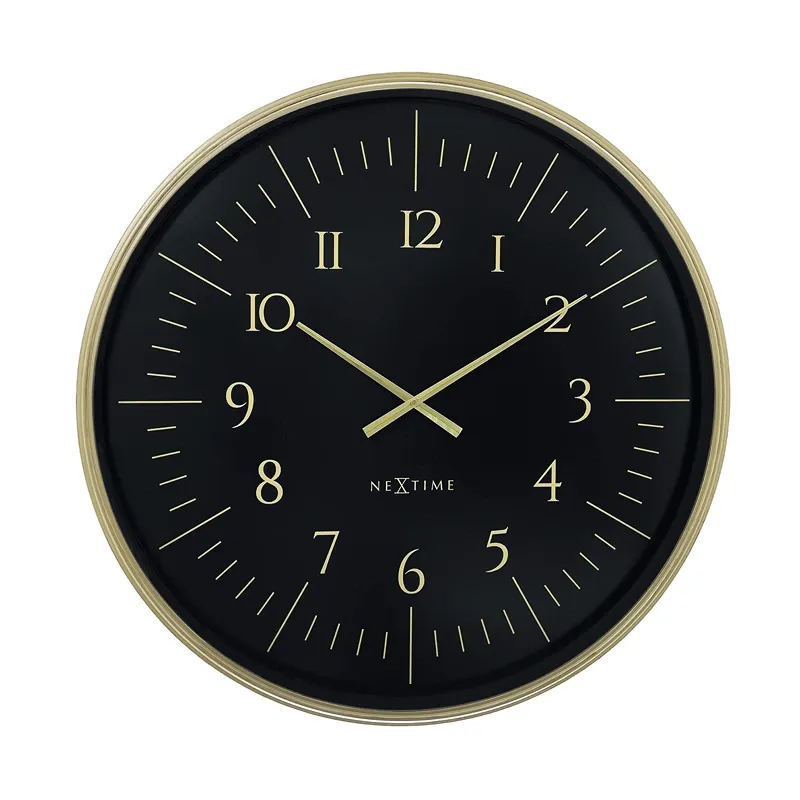 NeXtime Galaxy Large Wall Clock – 77 Cm, Black & Gold product thumbnail 4