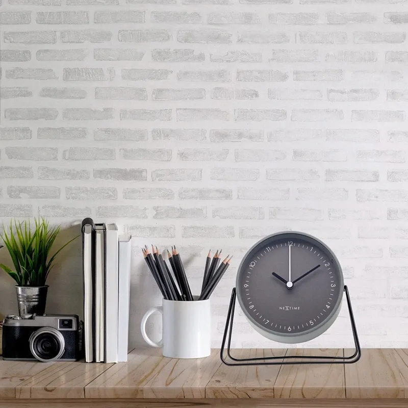 Nextime "Berlin L" Metal Wall Clock - 40 Cm - Grey product thumbnail 3