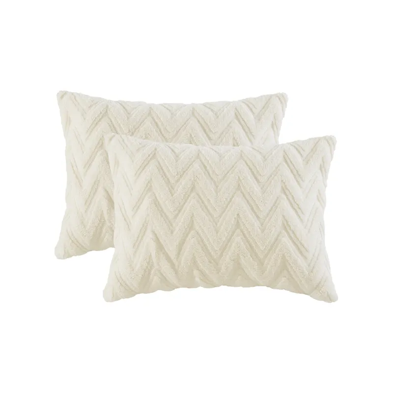 Nova Home Nita 3D Winter Jacquard Sherpa Comforter Set - Ivory (Available In Sizes) product thumbnail 5