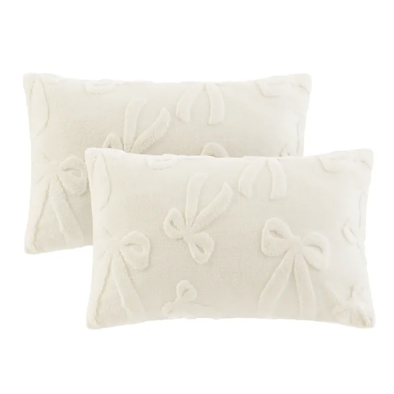 Nova Home Celeste Winter Jacquard Sherpa Comforter Set for Kids - Ivory (Available In Sizes) product thumbnail 3