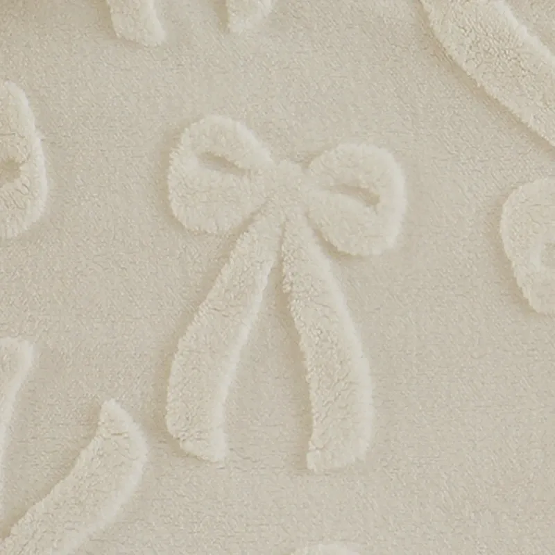 Nova Home Celeste Winter Jacquard Sherpa Comforter Set for Kids - Ivory (Available In Sizes) product thumbnail 7