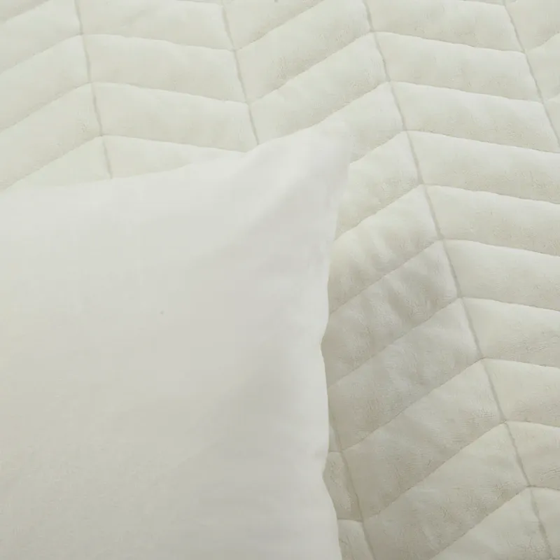Nova Home Cocora Winter Embroidered UltraSoft CocoFlannel Comforter Set - King/Super King - Ivory product thumbnail 4