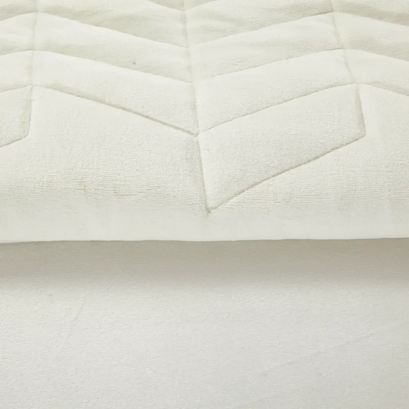 Nova Home Cocora Winter Embroidered UltraSoft CocoFlannel Comforter Set - King/Super King - Ivory product thumbnail 5