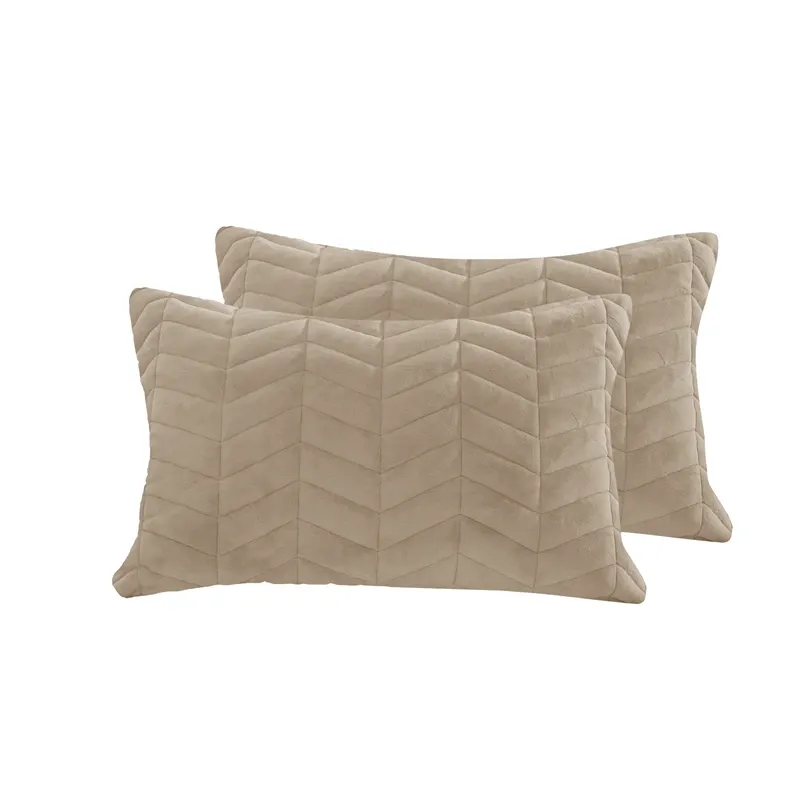 Nova Home Cocora Winter Embroidered UltraSoft CocoFlannel Comforter Set - King/Super King - Beige product thumbnail 7