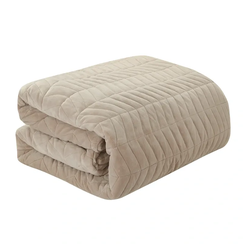 Nova Home Cocora Winter Embroidered UltraSoft CocoFlannel Comforter Set - King/Super King - Beige product thumbnail 9